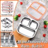3-Pack Stainless Steel Snack & Lunch Containers for Kids &