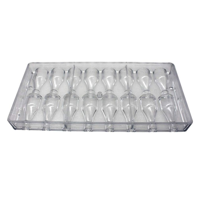 Goldbaking Bottle Shaped Chocolate Mold Poly-carbonate Candy Mould Hard PC