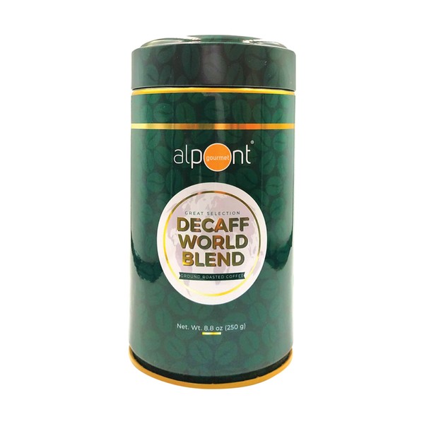 Alpont Gourmet Café Decaf World Blend lata 250 grms.