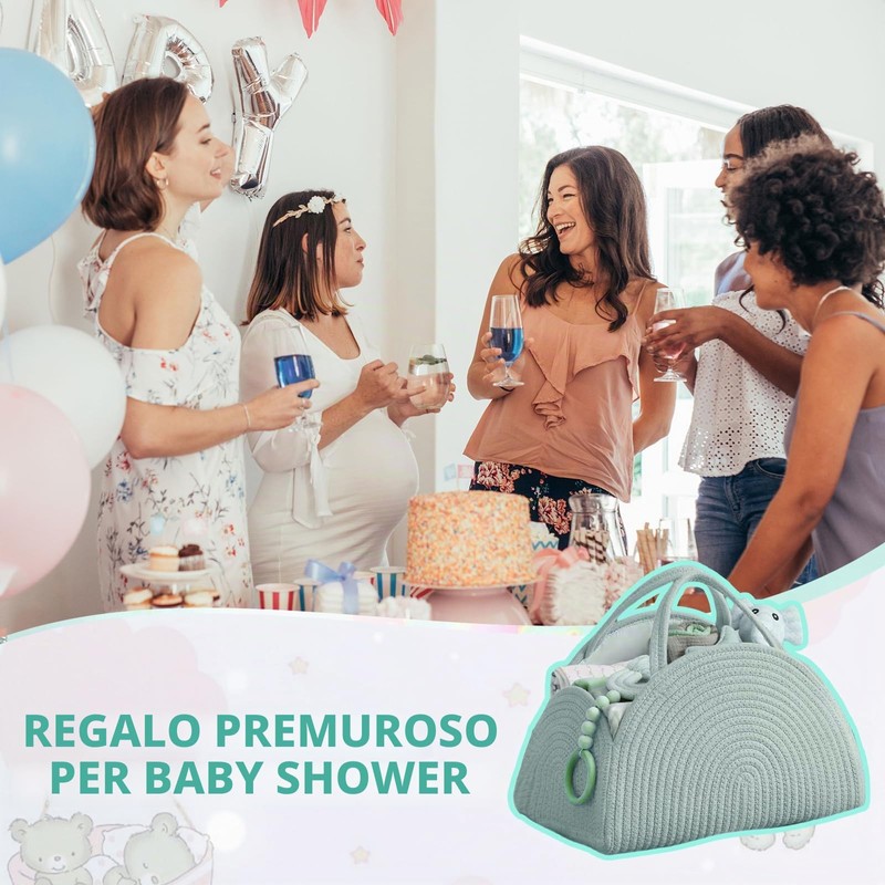 Organizer per pannolini, cestino per pannolini per bambini, cestino portatile