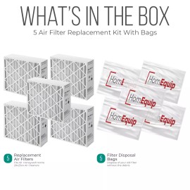 Honeywell FC100A1037 20x25x4 Furnace Air Filters Merv 11 with Bag 1,2,3,4,5 Pack - 5