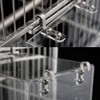 CuteHairy Transparent Acrylic Bird Bath Box with Hook,Thickened Hanging Water