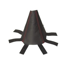 The Tuning-Shop Ltd Gear Gaiter Compatible with Honda CR-V Leather Red Stitching