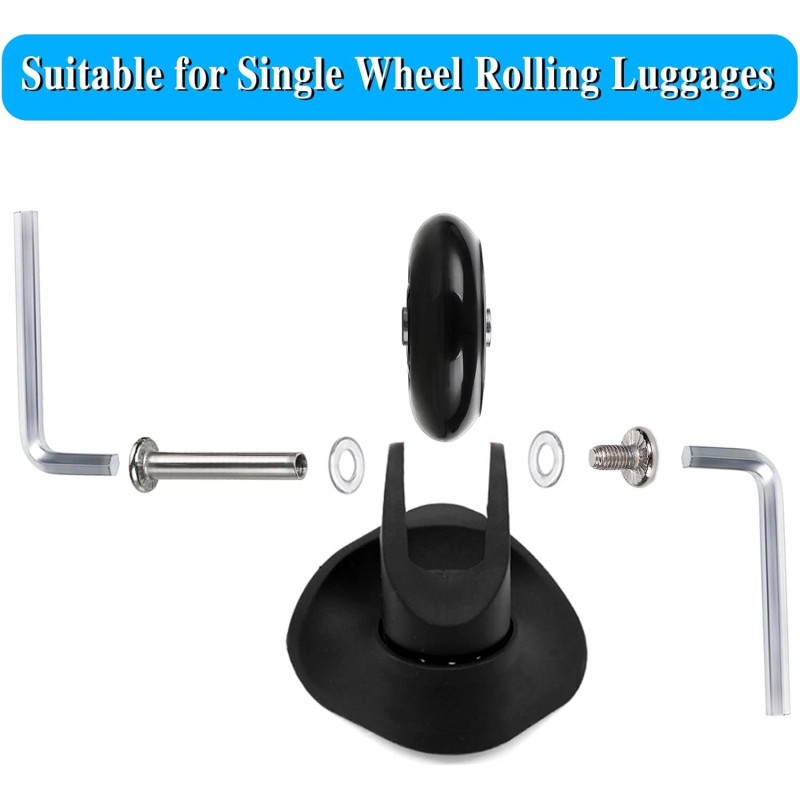 OwnMy 45Mm Luggage Replacement Wheels Set Of 4 With Axles