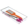 iDesign Linus Plastic Kitchen Drawer Organizer for Silverware, Spatulas, Cutlery,