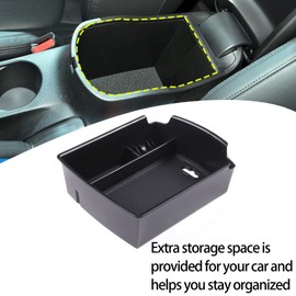 Lcojicep Center Console Armrest Box Storage Box Tray Compatible with Kia Soul 2020 2021 2022 2023 Armrest Box Storage Box Secondary ABS Insertion Tray, Armrest Box Auxiliary Storage