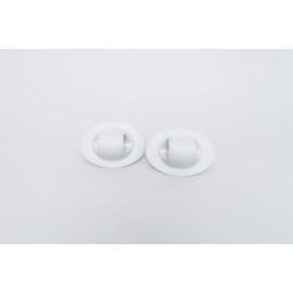 2 x Fold Down Paddle Clips Stick On. Very Firm Hold For Schlauchboote (Grey)