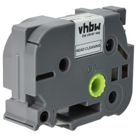 vhbw Druckkopf Reinigungskassette kompatibel mit Brother PT 1650, 1400, 1500pc, 1600, 2200, 2210 Beschriftungsgerät - 2,5mx 24mm