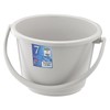 Squirrel Bucket, Berg, Wide Mouth, Round, Light Gray, 2.5 gal