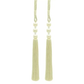 DÉCOPRO Tassel Tieback, Style# TB3BALL9, Color# A2 - Cream Ivory [Set of 2]