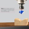 SMJXTOP 4Pcs Carbide Groove Point Cutting Roundover Router Bit Set