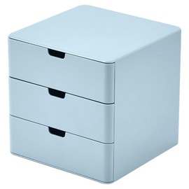 Dalanpa 3-Drawer Vanity Organizer, Compact Storage Organization Drawers Blue