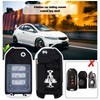 EMSea Car 3-Button Flip Key Shell Compatible with Civic City