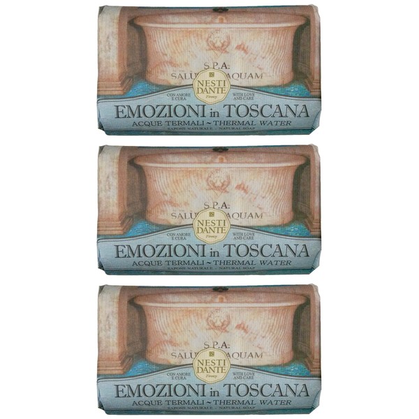 Saponeria Nesti Firenze:"Acque Termali" Perfumed Natural Soap,"Emozioni in Toscana" Line