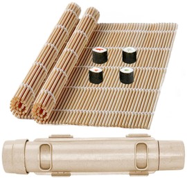 Sushi Bazooka, Bamboo Sushi Rolling Mat, Sushi Making Kit For Beginners - 3 PCS