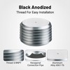 EVIL ENERGY 3/8" NPT Plugs Aluminum Socket Allen Head Silver,