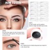 Eyebrow Stamp Stencil Set,Medium Brown Eyebrow Stencils Shaping Kit, Long-Lasting