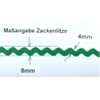 Großhandel für Schneiderbedarf 5 m Lurex Zag Braid Silver 8