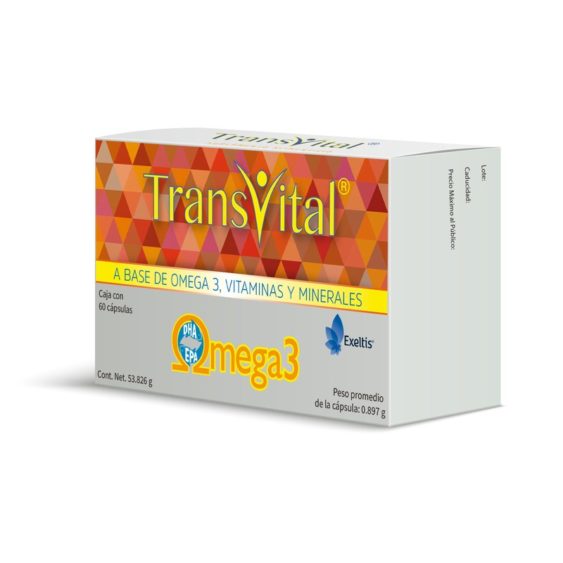 Transvital Suplemento Alimenticio a Base de Omega 3, Vitaminas y