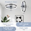 JOFIOS Ceiling Fans with Lights,19.7" Flush Mount Ceiling Fan with