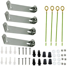 LEDSone 95mm Light Fixture Mounting Bracket, Ceiling Steel Light Plate, Ceiling Pendant Light Kit Sconce Mounting Plate with Screws, Nuts, 4-Pack