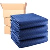 KANIXUM 4 Pack Moving Blankets 40''x72''Heavy Duty Packing Blankets for