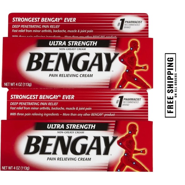 Branded Bengay Ultra Stength Pain Relieving Cream, Non-Greasy-Ult