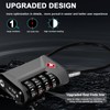 ZHEGE Luggage Locks, Cable Lock TSA Approved with White Numbers,