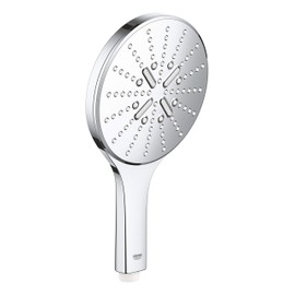 Grohe 26590000 Rainshower SmartActive 150 Hand Shower (Water-Saving, 3 Jet Types, Jet Switch, Universal Mounting System) Round Chrome