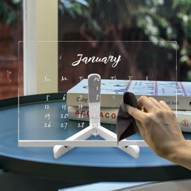 Masshomi A4 Size DIY Handwriting Message Board Erasable Warm White Night Light with 7 Colour Pens Painting Plug in Nursery for Kid Bedroom Dormitory Coffee Bar Decoration(7.8x11 Inch)