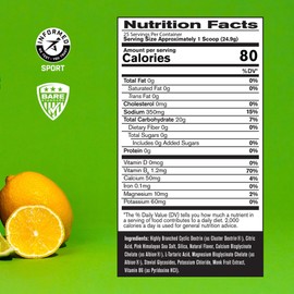 BARE PERFORMANCE NUTRITION BARE PERFORMANCE NUTRITION, BPN G.1.M Go One More Sport, Endurance Training Fuel, Superior Carbohydrate & Electrolytes Powder Formula, Reduce Fatigue, Lemon Lime, 25 Servings