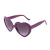 Gravity Shades Heart Shaped Sunglasses, Purple