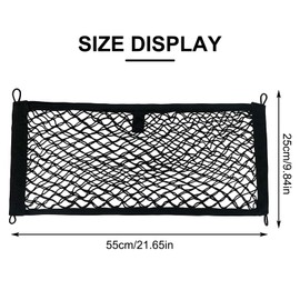 Kingsea Car Mesh Bag, Storage Net for Camping, Car, Organiser Ooffre Ooiure (25 x 55 cm), Storage Net for The Boot