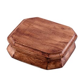 NKlaus Coaster 3.5 high natural mango wood decoration solid wood surface refined gloss effect square universal stand 2833