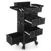 AROUS 5 in 1 Rolling Makeup Case with Drawers, Cosmetic