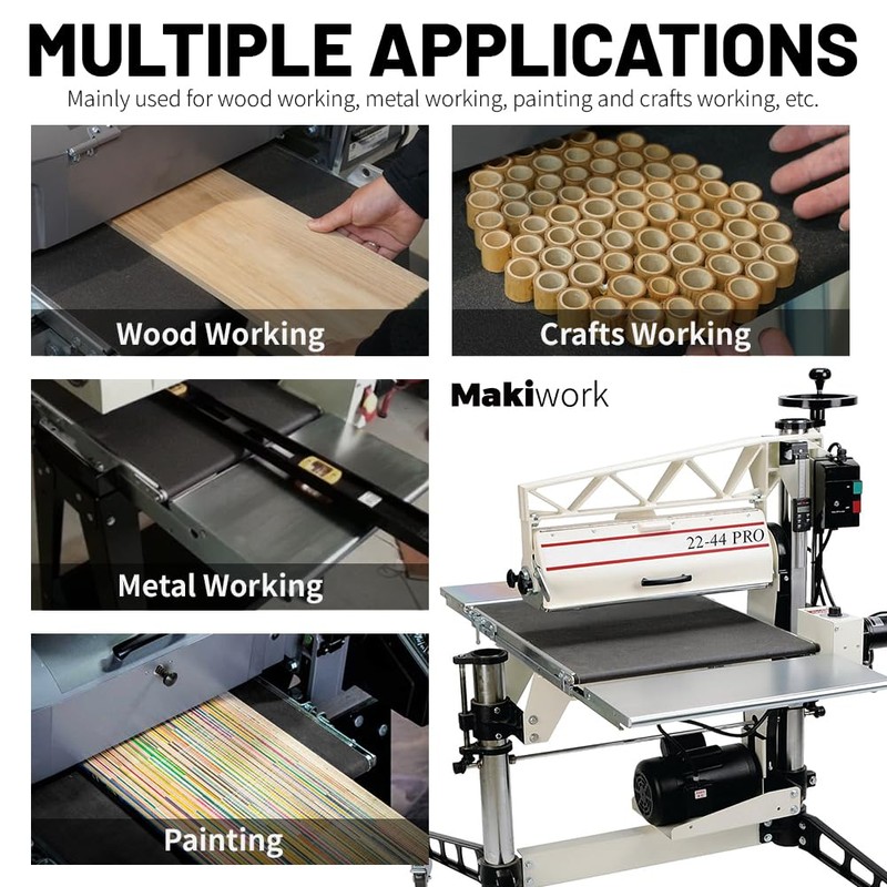 Drum Sander Feed Belt Conveyor Compatible With Performax 22-44 Pro