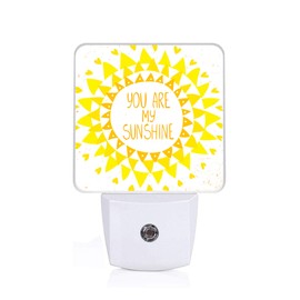 SLHFDKL Boho Sun Shine Night Light, Plug-into Wall Nightlight Lamp with Dusk to Dawn Sensor, Led Lamp 0.5W Energy Efficient for Boys Girls Adults Home Decor
