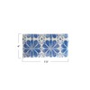 Creative Co-Op 20-Piece Paper Napkins with Pattern, Blue and White