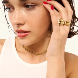 Hey Harper Pendant Necklace Gold Chain For Women Trendy - Waterproof & Sweatproof & Non Tarnish Womens Necklace for Everyday