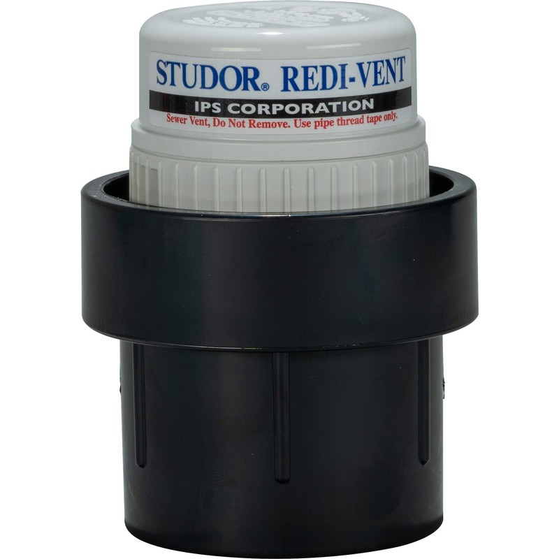 Studor 20349 Redi-Vent Air Admittance Valve with ABS Adapter, 1-1/2-
