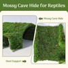 Hollima Reptile Tunnel Cave Hide, Handmade Shelter for Gecko Snake