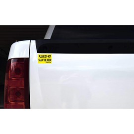StickerTalk Do Not Slam Door Vinyl Stickers, 2 Stickers, 3 inches by 2 inches Each
