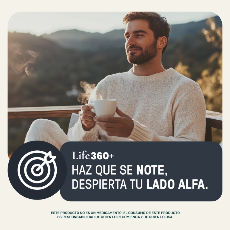 Life 360+ Testo Platinum 180 Cápsulas Fenogreco Ginseng Maca Sin