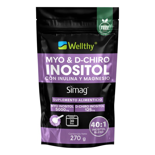 Myo Y Chiro Inositol Con Inulina Y Magnesio 270gr Wellthy