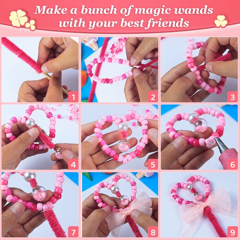 Eppingwin Beads and Bead assortments (1000 Pony Beads-Light Purple Transparent)…