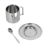 3PCS/Set Insulated Coffee Cup Set Stainless Steel Double Walled Mugs
