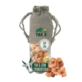 Yak9 Cruncheese Dog Treats, Crunchy High Protein, Low Fat Dog Treats with Yak Cheese, Natural Ingredients, Rawhide Free, Dog Treats For All Breeds, Dog Training Treats, Non GMO, Yak & Cow Milk, 30 PCS