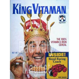 King Vitaman Vintage Cereal Box High Quality Metal Fridge Magnet 3x4 7580