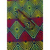 Unbranded Polyester High End Design Ankara Prints -Red, Yellow, Dark-Blue,