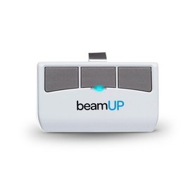 Garage Door Opener Remote, 3-Button Remote Control Garage Clicker Compatible with beamUP Garage Door Openers and HomeLink Systems, Garage Door Remote Replacement, White
